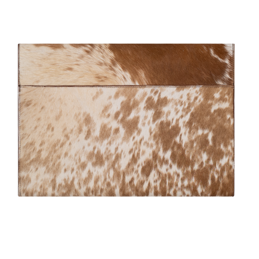 Maple cowhide laptop sleeve by ROUGH, alternate view