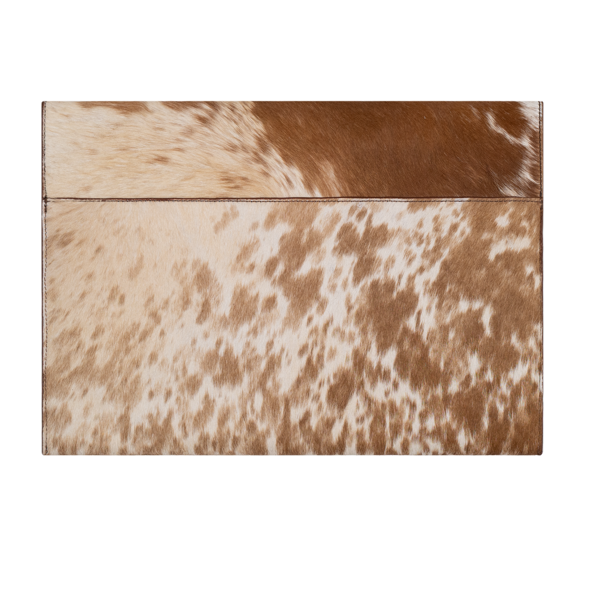 Maple cowhide laptop sleeve by ROUGH, alternate view