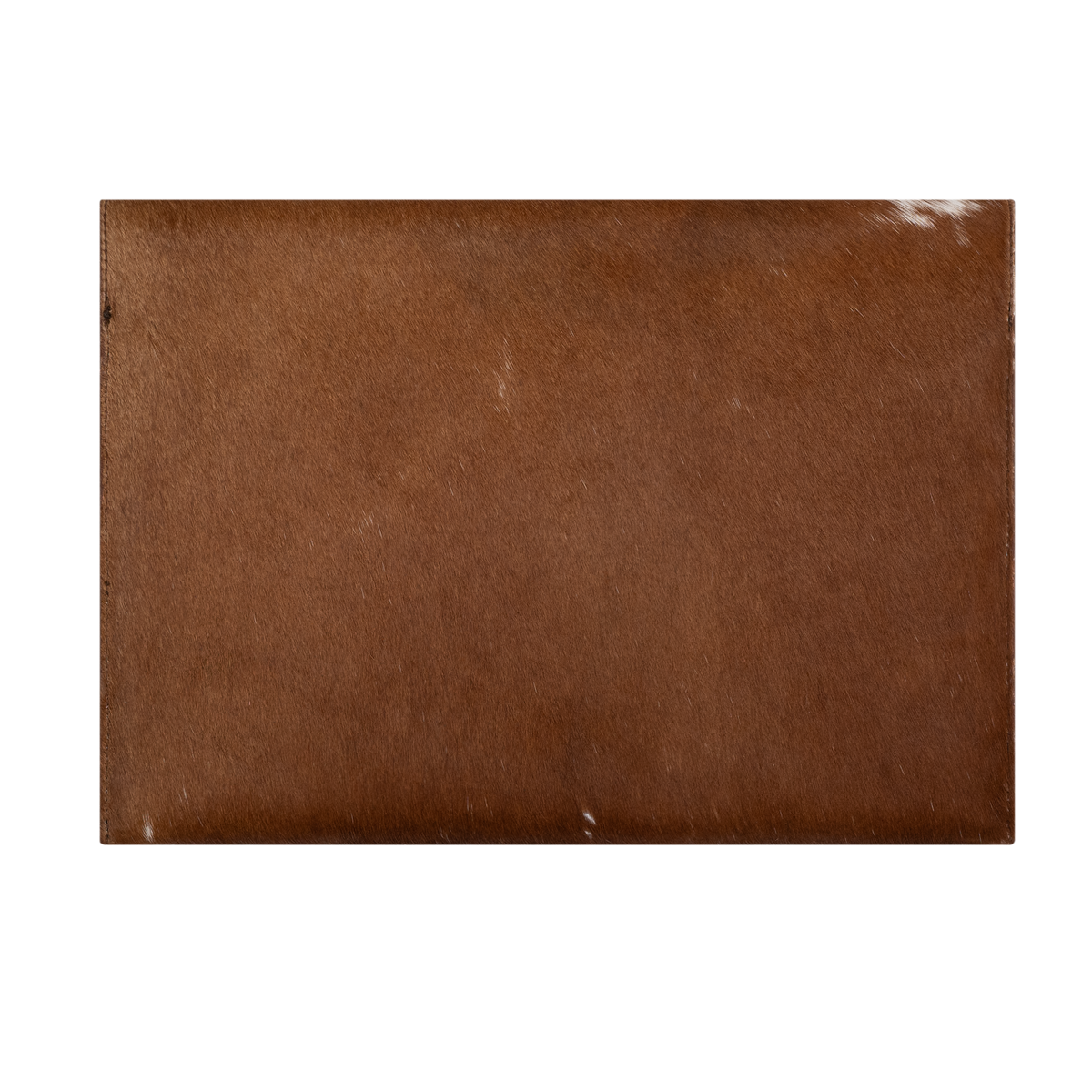 Oak cowhide laptop sleeve by ROUGH, alternate view